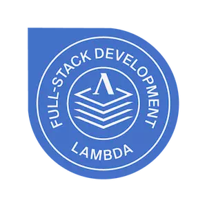 Lambda School full-stack web development track completion badge